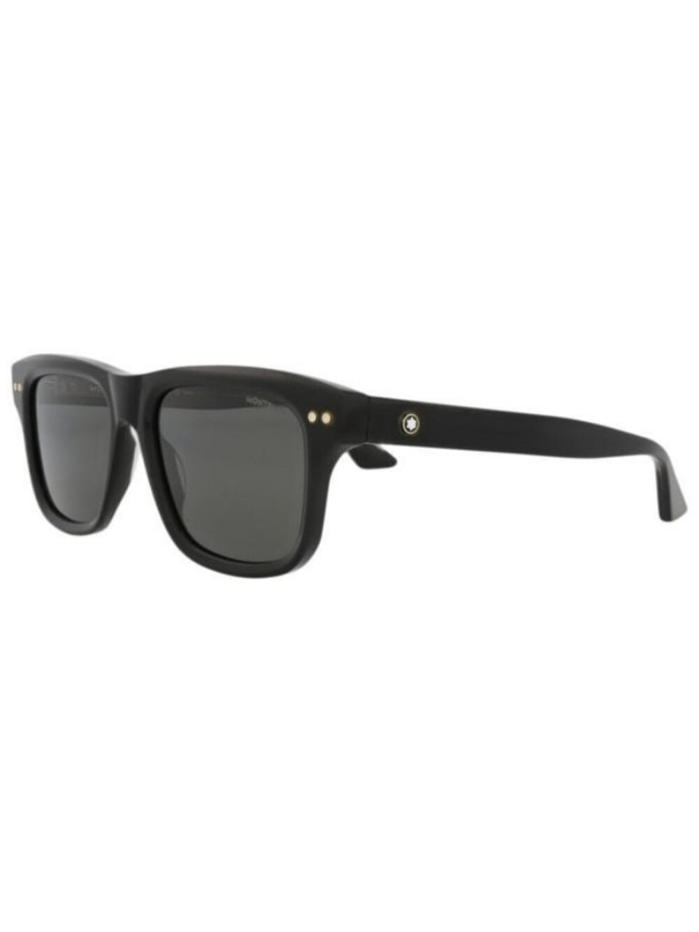New Montblanc Mens Square/Rectangle Black Black Smoke Fashion Designer Sunglasse